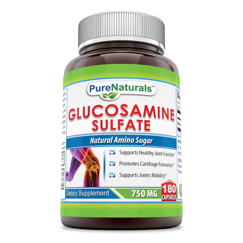 Pure Naturals Glucosamine Sulfate 750 Mg 180 Capsules