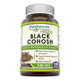 Pure Naturals Black Cohosh 540 Mg 120 Capsules