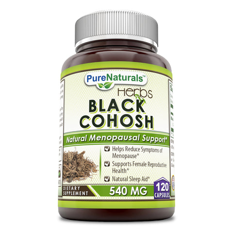 Pure Naturals Black Cohosh 540 Mg 120 Capsules