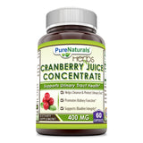Pure Naturals Cranberry Juice Concentrate 400 Mg 60 Capsules