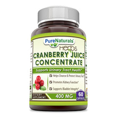 Pure Naturals Cranberry Juice Concentrate 400 Mg 60 Capsules