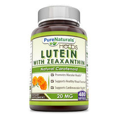 Pure Naturals Lutein 20 Mg 480 Softgels