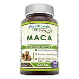 Pure Naturals Maca Root Supplement 500 Mg 360 Veggie Capsules