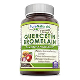 Pure Naturals Quercetin 800 Mg with Bromelain 165 Mg 120 Veggie Capsule