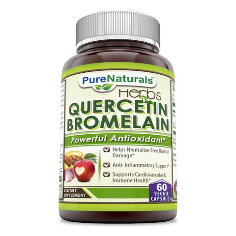 Pure Naturals Quercetin Bromelain 60 Veggie Capsules