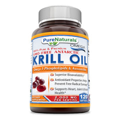Pure Naturals Krill Oil 2000 Mg 120 Softgels