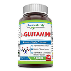 Pure Naturals L-Glutamine 1000 Mg 120 Tablets