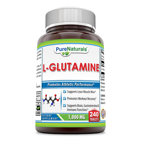Pure Naturals L-Glutamine 1000 Mg 240 Tablets