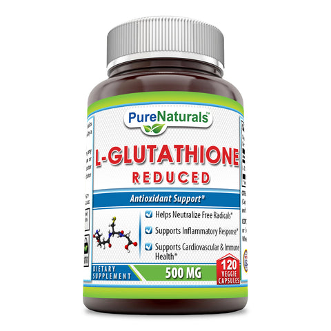 Pure Naturals L-Glutathione 500 Mg 120 Veggie Capsules