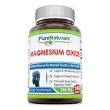 Pure Naturals Magnesium Oxide 500 Mg 180 Tablets