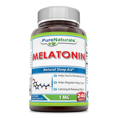 Pure Naturals Melatonin Dietary Supplement 1 Mg 240 Tablets