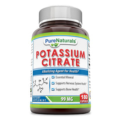 Pure Naturals Potassium Citrate 99 Milligrams 180 Capsules