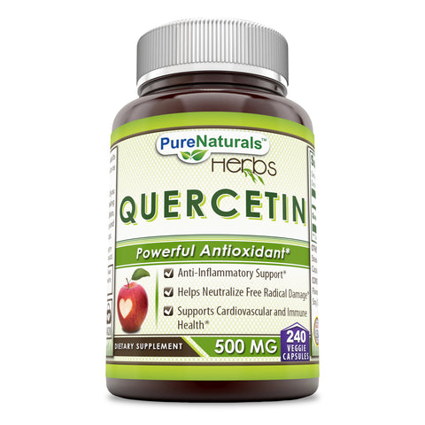 Pure Naturals Quercertin 500 Mg 240 Veggie Capsules