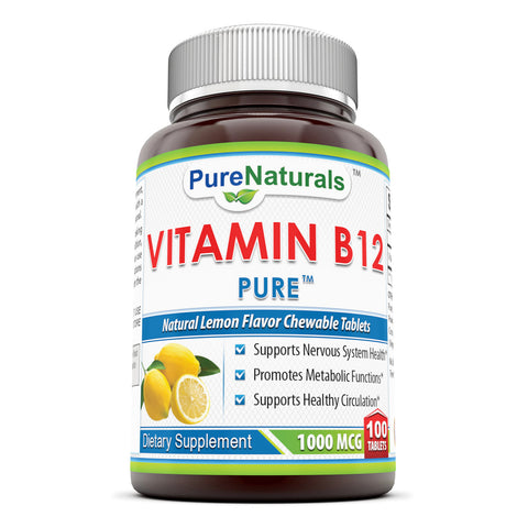 Pure Naturals Vitamin B12 1000 Mcg 100 Tablets