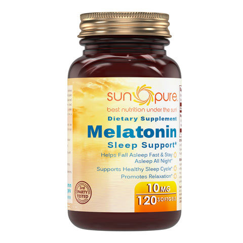 Sun Pure Melatonin 10 Mg 120 Softgels