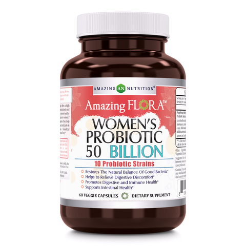 Amazing Flora Womens Probiotic 50 Billion 60 VCAPS