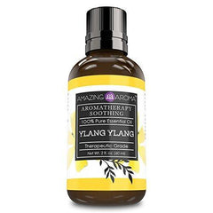 Amazing Aroma Ylang-Ylang Essential Oil - 2 Oz.(60 ml) Bottle- Aromatherapy Soothing 100% Pure Essential Oil, Undiluted Therapeutic Grade Oils 