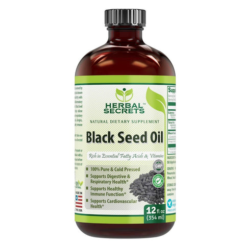 Herbal Secrets Black Seed Oil 12 Fl Oz 354 Ml - herbalsecrets