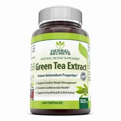 Herbal Secrets Green Tea Extract 315 Mg 120 Capsules - herbalsecrets