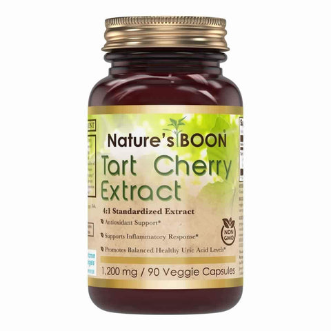 Nature's Boon Tart Cherry Extract 1200 Mg 90 Veggie Capsules.