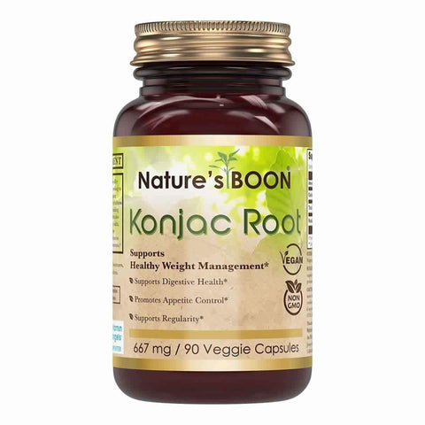 Nature's Boon Konjac Root 667 Mg 90 Veggie Capsules