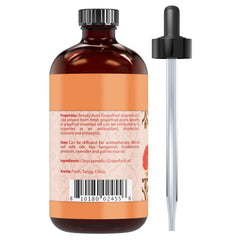 Beauty Aura Grapefruit Essential Oil 4 Fl Oz 118 Ml