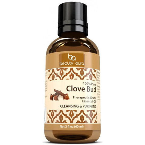 Beauty Aura Clove Essential Oil 2 Fl Oz (60 ml)
