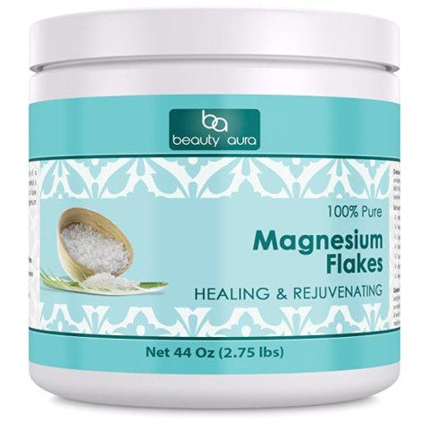 Beauty Aura 100 % Pure Magnesium Flakes 44 Oz