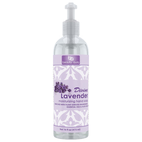 Beauty Aura lavender Moisturizing Hand Soap 16 FL Oz