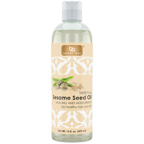 Beauty Aura Sesame Seed Oil 16 Fl Oz 473 Ml