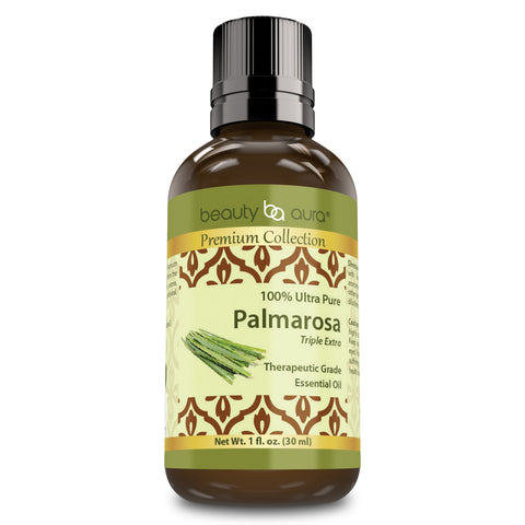 Beauty Aura Premium Collection Palmarosa Essential Oil 1 Fl Oz