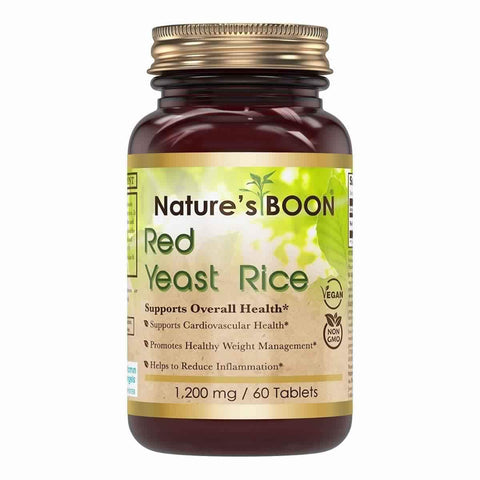 Nature's Boon Red Yeast Rice 1200 Mg 60 Tablets
