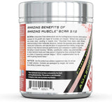 Amazing Muscle BCAA - 3:1:2 Branched Chain Amino Acid Ratio – 0.94 lbs. container with Approx. 60 servings (5 Delicious Flavors)