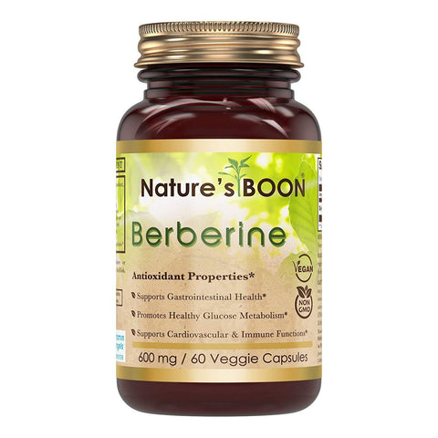 Nature's Boon Berberine 600 Mg 60 Veggie Capsules