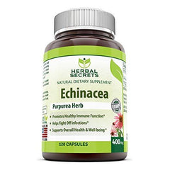 Herbal Secrets Echinacea  400 Mg 120 Capsules - herbalsecrets