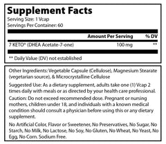 Amazing Formulas 7 Keto 100 Mg 60 Veggie Capsules