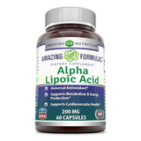 Amazing Formulas Alpha Lipoic Acid 200 Mg 120 Capsules
