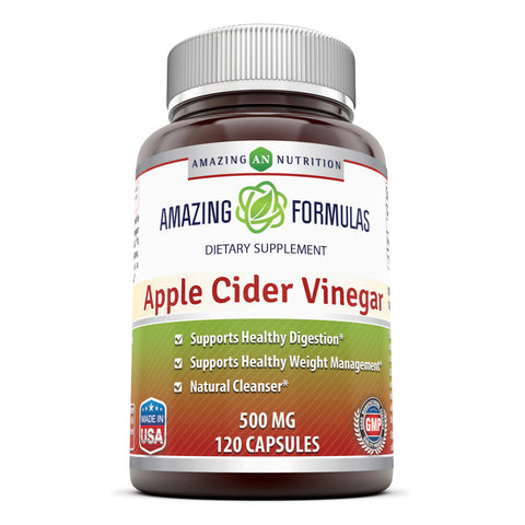 Amazing Formulas Apple Cider Vinegar 500 Mg 120 Capsules