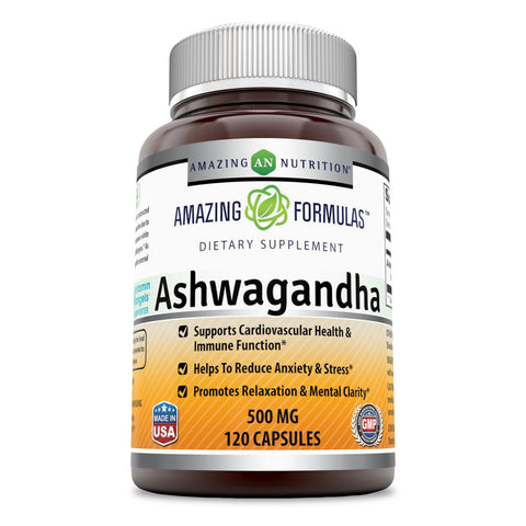 Amazing Formulas Ashwagandha 500 Mg 120 Capsules