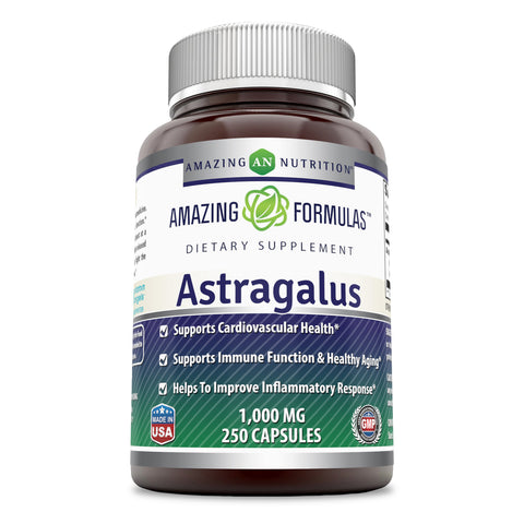 Amazing Formulas Astragalus 1000 Mg 250 Capsules