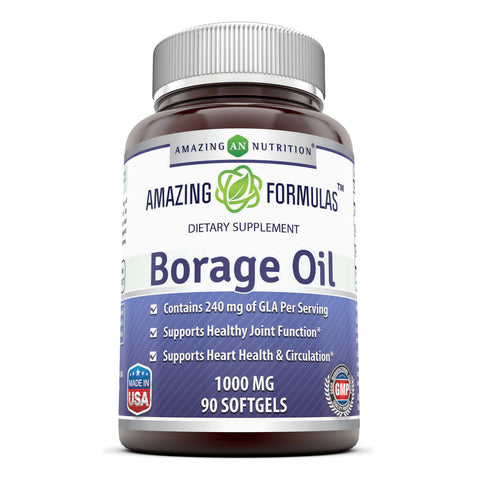 Amazing Formulas Borage Oil 1000 Mg 90 Softgels