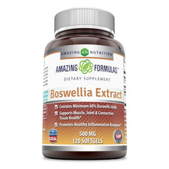 Amazing Formulas Boswellia Extract 500 Mg 120 Softgels