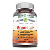 Amazing Formulas Bromelain 500 Mg 120 Veggie Capsules