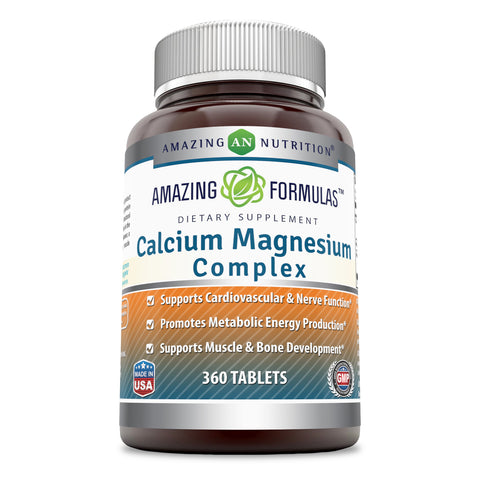 Amazing Formulas Calcium Magnesium Complex 360 Tablets