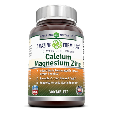 Amazing Formulas Calcium Magnesium Zinc 300 Tablets