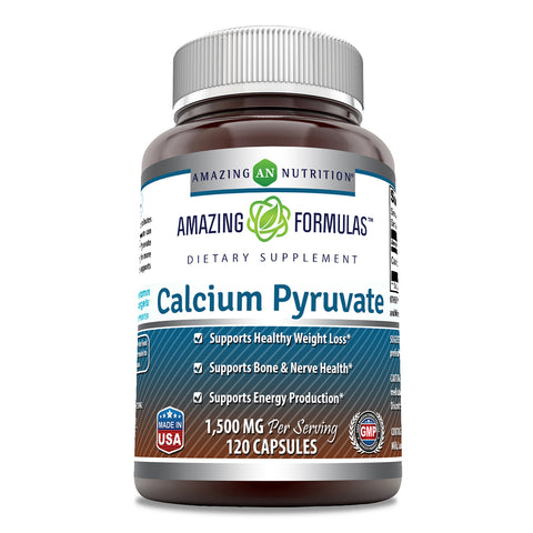 Amazing Formulas Calcium Pyruvate 1500 Mg 120 Capsules
