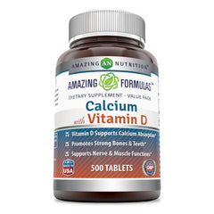 Amazing Formulas Calcium with Vitamin D3 500 Tablets