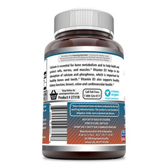 Amazing Formulas Calcium with Vitamins D3 250 Tablets
