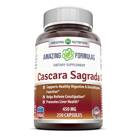 Amazing Formulas Cascara Sagrada 450 Mg 250 Capsules
