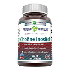 Amazing Formulas Choline Inositol 500 Mg 100 Capsules